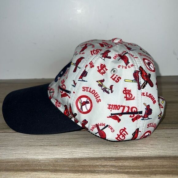 St Louis Cardinals Baseball Cap Unisex All Over Print Hat Gray Red And Blue - Picture 4 of 7